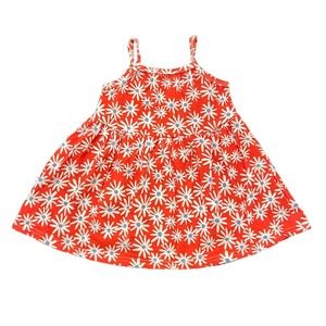 Vivie and Ash Red White and Blue Floral Peplum Tank Top size 4/5 New